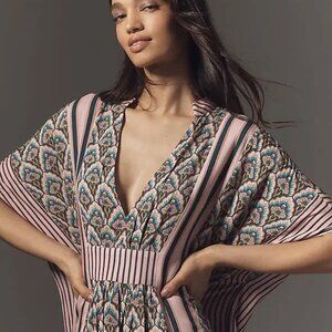 Anthropologie "Conditions Apply" V-Neck Kaftan